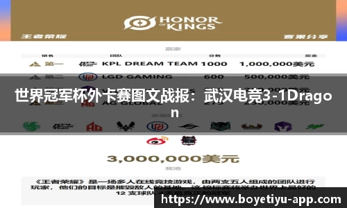 世界冠军杯外卡赛图文战报：武汉电竞3-1Dragon